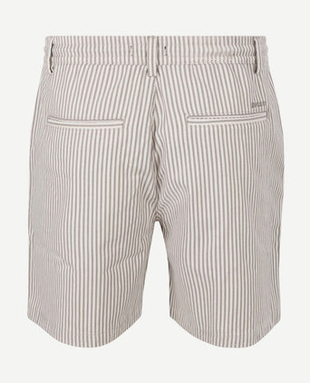 Relaxed short stripes beige