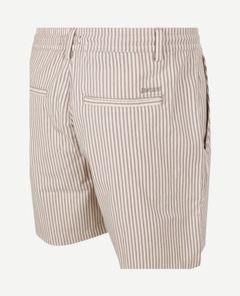 Relaxed short stripes beige