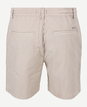 Relaxed short stripes beige