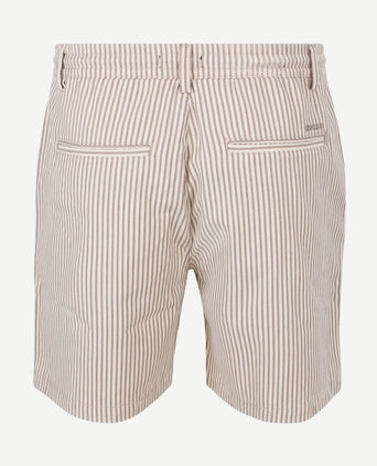 Relaxed short stripes beige