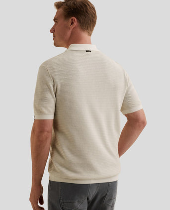 Short sleeve cardigan ecru