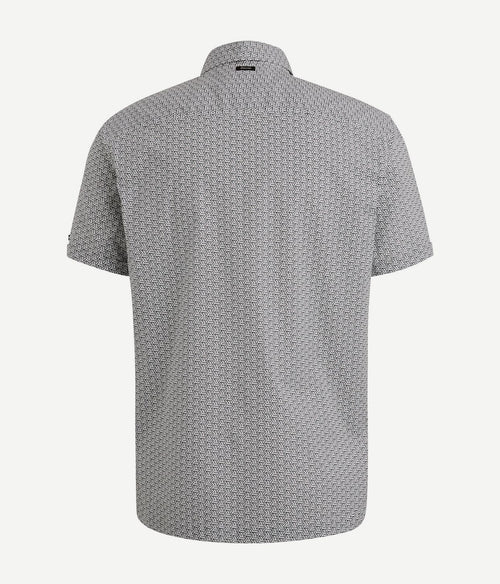 Vanguard short sleeve overhemd print blauw | Regular-fit