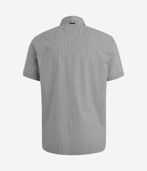 Short sleeve overhemd print blauw