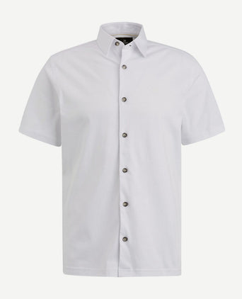 Short sleeves overhemd wit