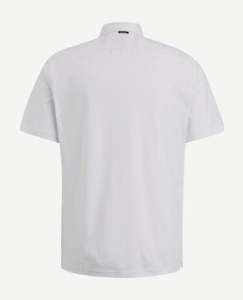 Short sleeves overhemd wit