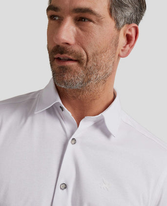 Short sleeves overhemd wit
