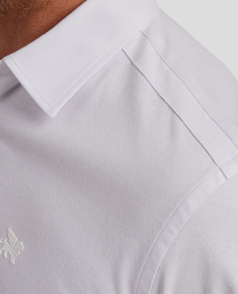 Short sleeves overhemd wit