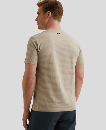 T-shirt streep beige