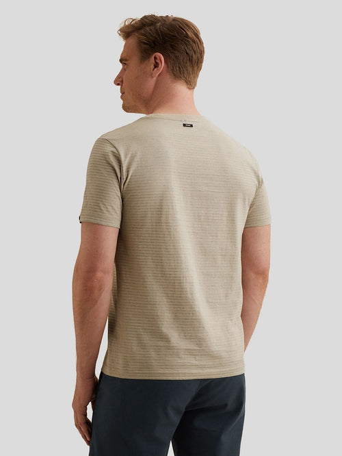 T-shirt streep beige