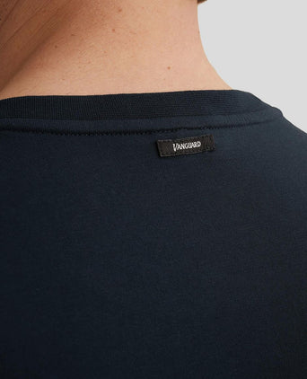 T-shirt logo donkerblauw