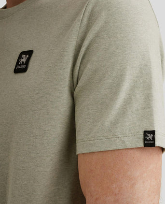 T-shirt logo melange lichtgroen