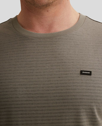 T-shirt streep taupe