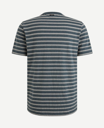 T-shirt jersey melange blauw