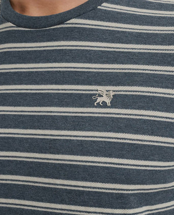 Vanguard t-shirt jersey melange blauw | Regular-fit