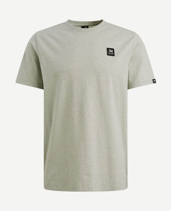 T-shirt logo melange lichtgroen