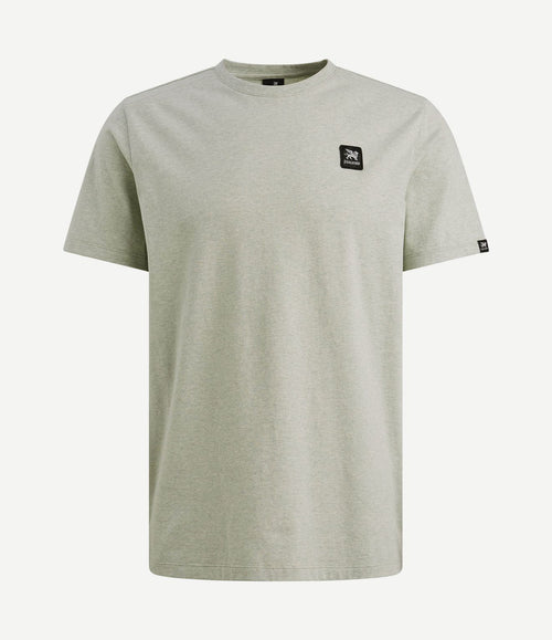 T-shirt logo melange lichtgroen