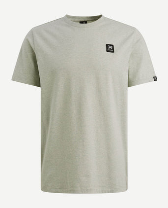 T-shirt logo melange lichtgroen
