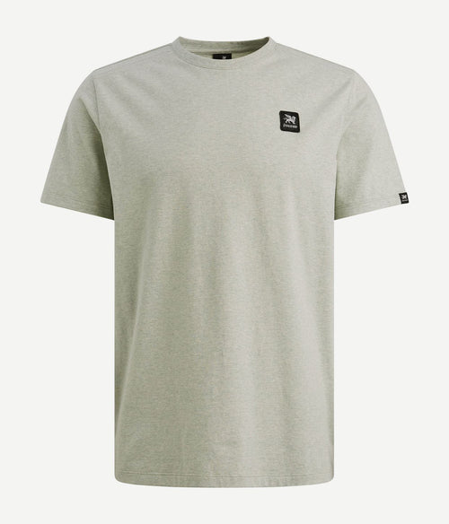 T-shirt logo melange lichtgroen