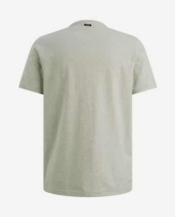 T-shirt logo melange lichtgroen