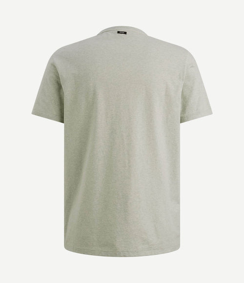 T-shirt logo melange lichtgroen