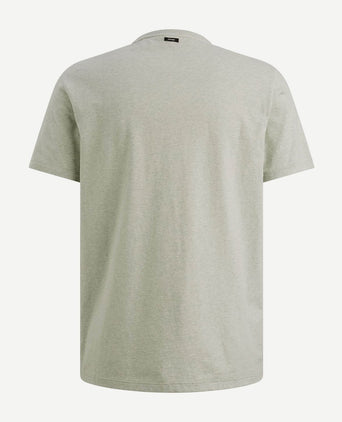 T-shirt logo melange lichtgroen