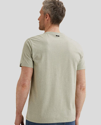 T-shirt logo melange lichtgroen