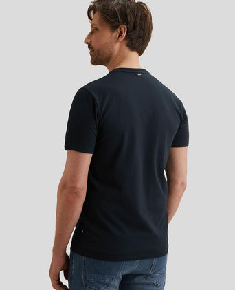 T-shirt logo donkerblauw