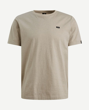 T-shirt streep beige