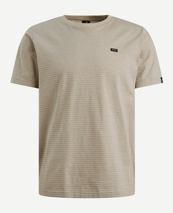 T-shirt streep beige
