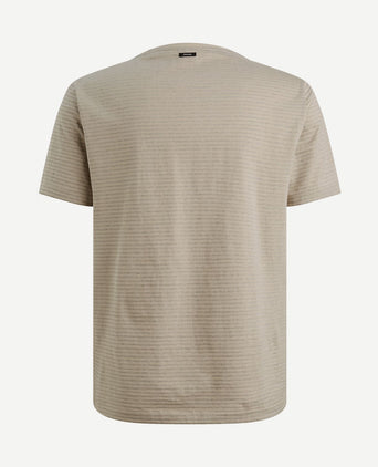 T-shirt streep beige