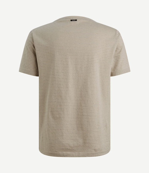 T-shirt streep beige
