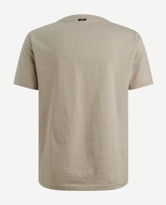 T-shirt streep beige
