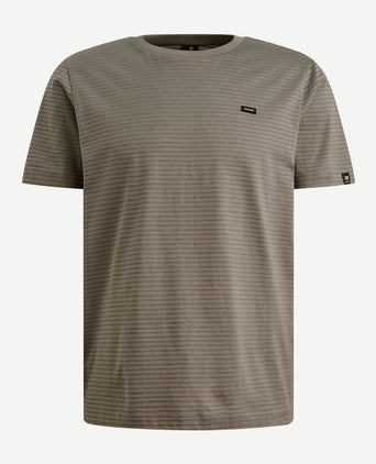 T-shirt streep taupe