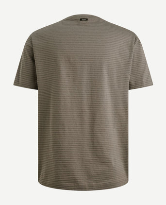 T-shirt streep taupe