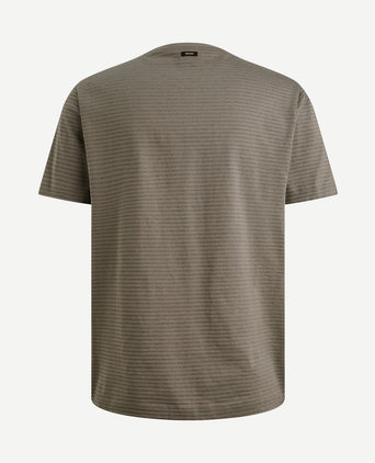 T-shirt streep taupe