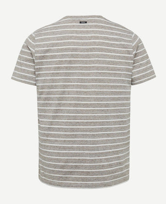 T-shirt strepen bruin