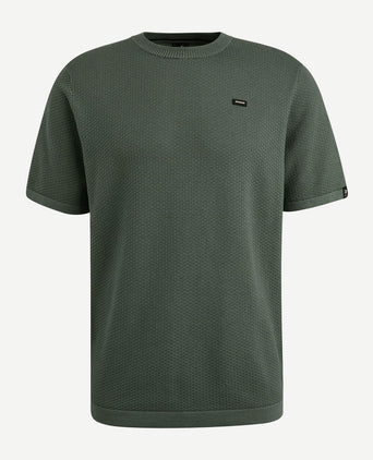 Vanguard t-shirt structuur groen | Regular-fit