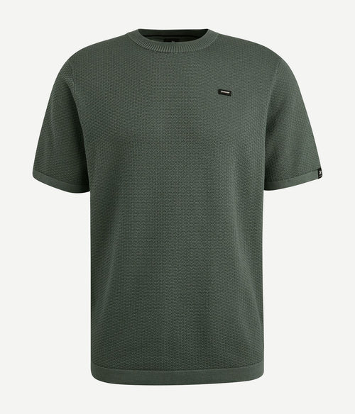 Vanguard t-shirt structuur groen | Regular-fit