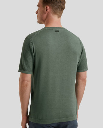 Vanguard t-shirt structuur groen | Regular-fit