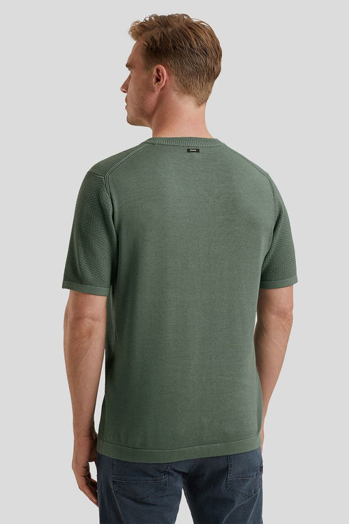 Vanguard t-shirt structuur groen | Regular-fit