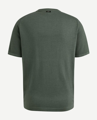 Vanguard t-shirt structuur groen | Regular-fit