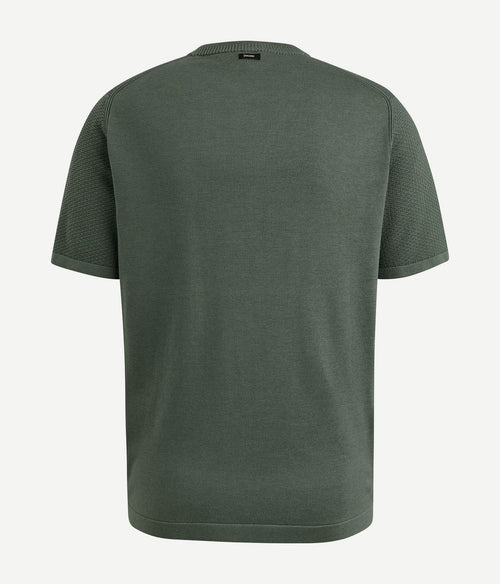 Vanguard t-shirt structuur groen | Regular-fit