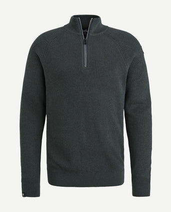 Vanguard trui halve rits antraciet | Regular-fit