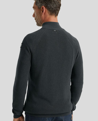 Vanguard trui halve rits antraciet | Regular-fit