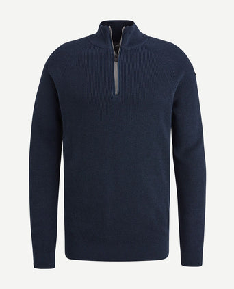 Vanguard trui halve rits donkerblauw | Regular-fit