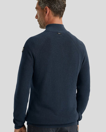 Vanguard trui halve rits donkerblauw | Regular-fit