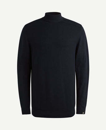 Trui knitted donkerblauw