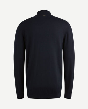 Trui knitted donkerblauw