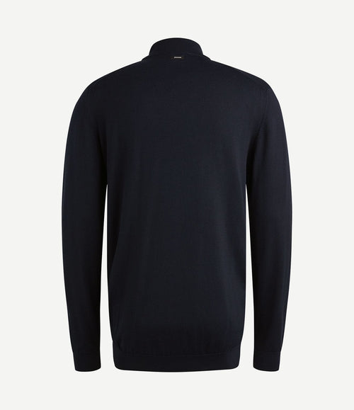 Trui knitted donkerblauw