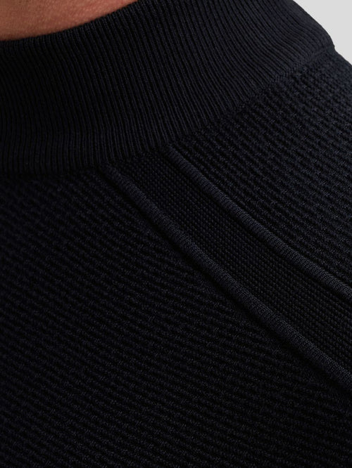 Trui knitted donkerblauw